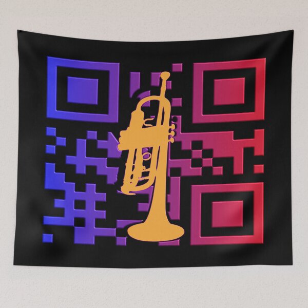 Aperçu de l'œuvre TA TROMPETTE POUR TOUJOURS - SCANNE-MOI - GÉNÉRATEUR DE CODES QR créée et vendue par Ralek.