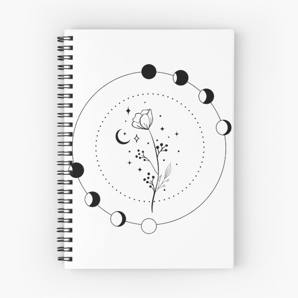 Item preview, Floral Witchy Moon Phase designed and sold by LoopyGalaxy.
