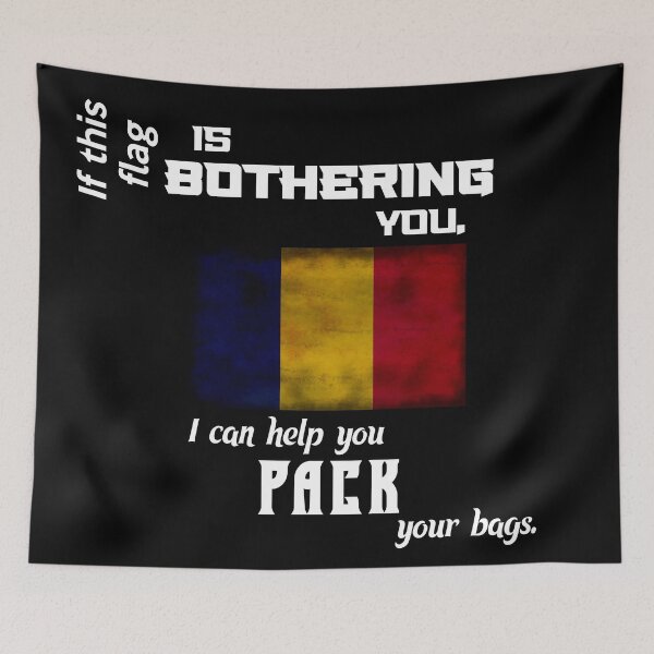 Item preview, Chadian flag - pack your bags designed and sold by 2Girls1Shirt.