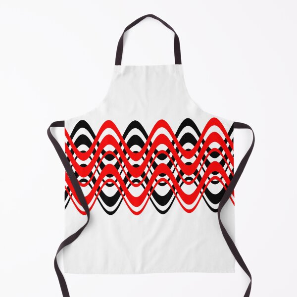 Item preview, WAVES PATTERN, OP-ART, RED/BLACK HORIZONTAL designed and sold by 5hertz.