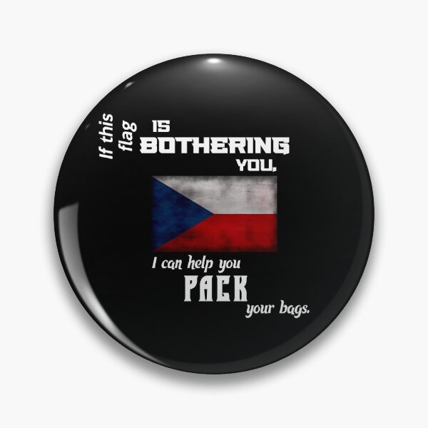Item preview, Czech flag - pack your bags designed and sold by 2Girls1Shirt.