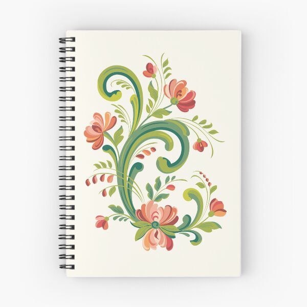 Item preview, Rosemaling Red and Pink designed and sold by Barbara Pixton.
