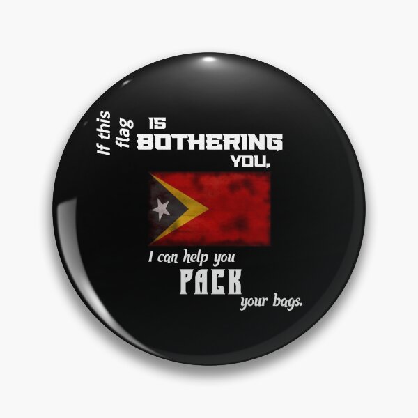 Item preview, East Timorese flag - pack your bags designed and sold by 2Girls1Shirt.