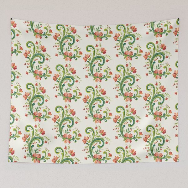 Item preview, Rosemaling Red and Pink designed and sold by Barbara Pixton.