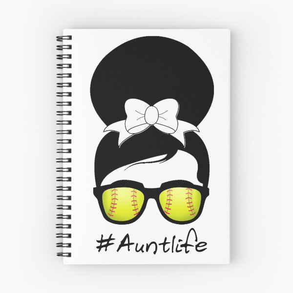 Item preview, Funny Aunt Life Softball Messy Bun Auntie For Mother's Day designed and sold by issambak.