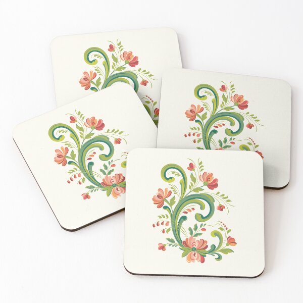 Item preview, Rosemaling Red and Pink designed and sold by Barbara Pixton.