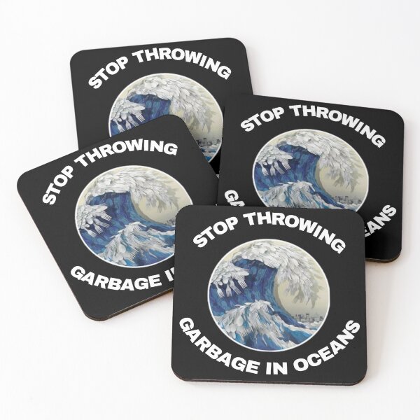 Item preview, Stop throwing garbage in oceans designed and sold by Drawourdestiny ..