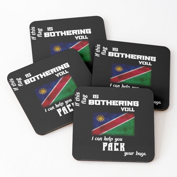 Item preview, Namibian flag - pack your bags designed and sold by 2Girls1Shirt.