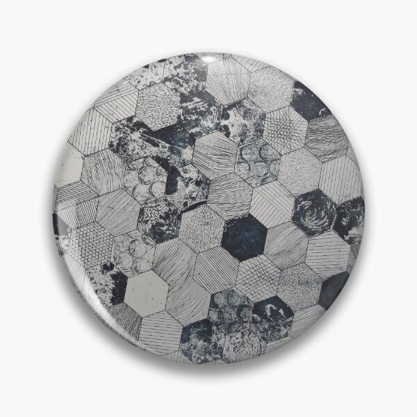 Item preview, black grey blue mosaic abstract  designed and sold by N' ajjer.