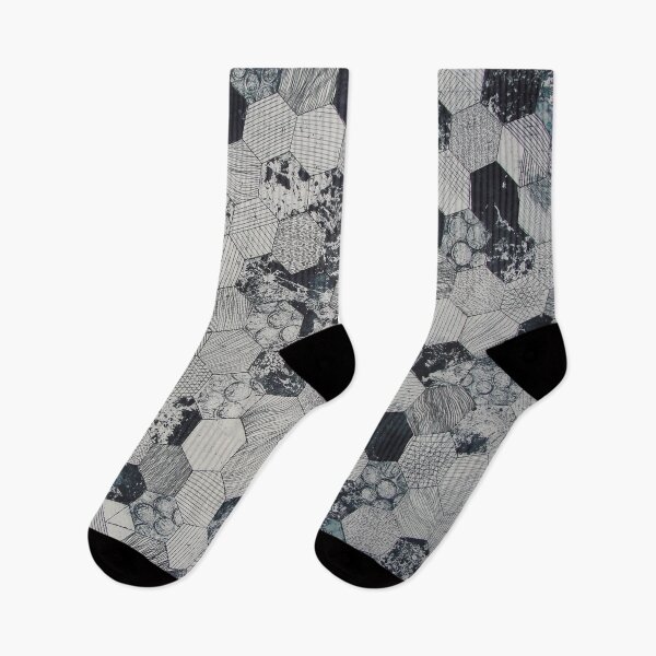 Item preview, black grey blue mosaic abstract  designed and sold by N' ajjer.