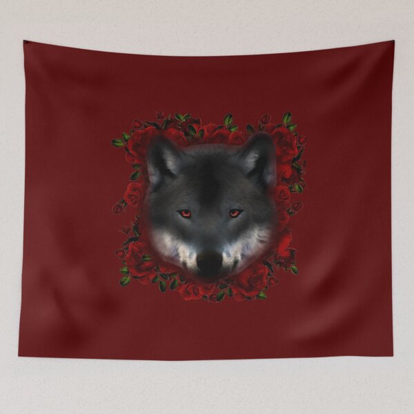 Item preview, Red Roses Wolf designed and sold by PorcupineQuinn.