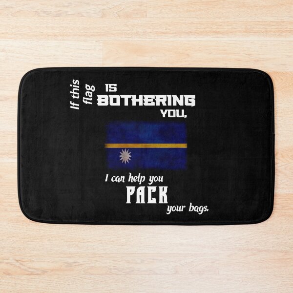 Item preview, Nauruan flag - pack your bags designed and sold by 2Girls1Shirt.