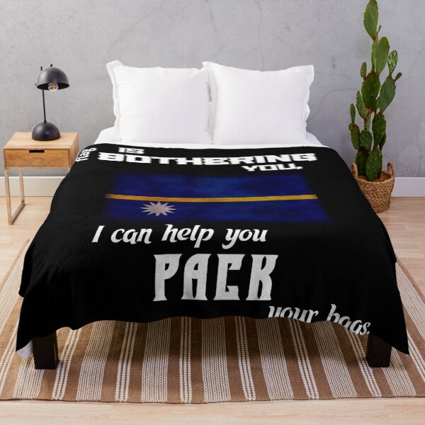 Item preview, Nauruan flag - pack your bags designed and sold by 2Girls1Shirt.