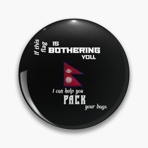 Artikelvorschau, Nepalesische Flagge - pack deine Koffer entworfen und verkauft von 2Girls1Shirt.