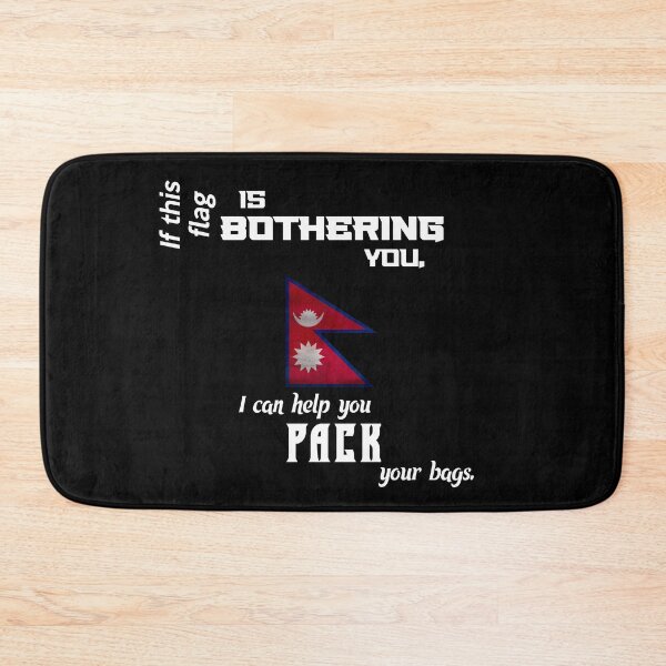 Item preview, Nepalese flag - pack your bags designed and sold by 2Girls1Shirt.