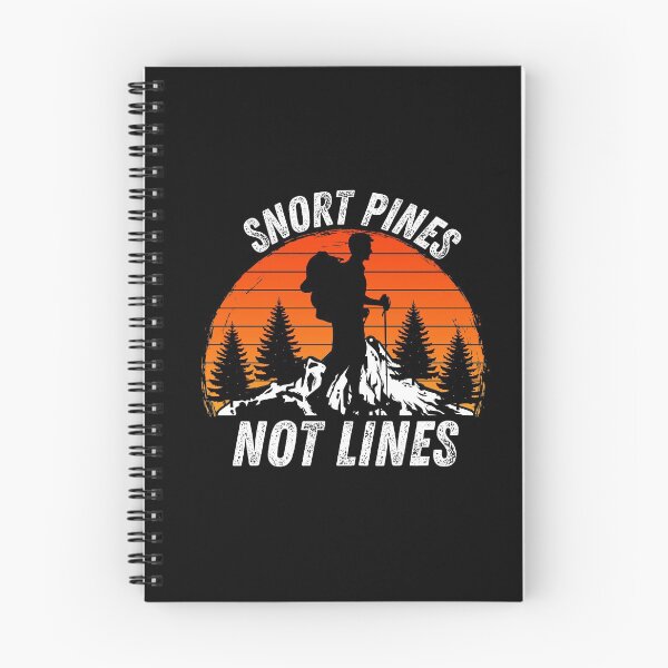 Item preview, Snort Pines Not Lines - Funny Retro Vintage Nature Hiking designed and sold by Passion Isles.