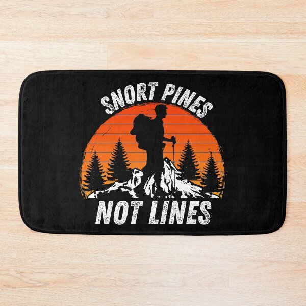 Item preview, Snort Pines Not Lines - Funny Retro Vintage Nature Hiking designed and sold by Passion Isles.