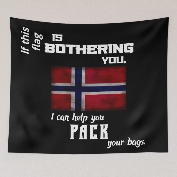 Item preview, Norwegian flag - pack your bags designed and sold by 2Girls1Shirt.