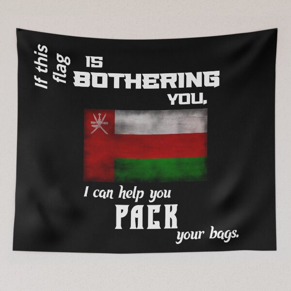 Item preview, Omani flag - pack your bags designed and sold by 2Girls1Shirt.