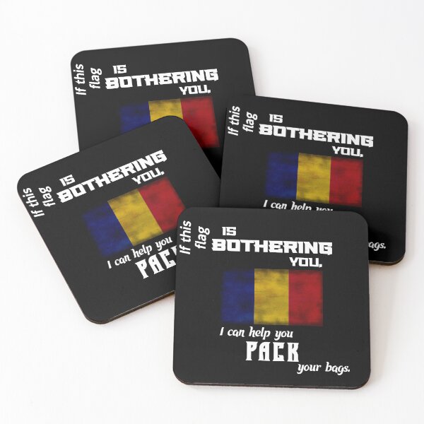 Item preview, Romanian flag - pack your bags designed and sold by 2Girls1Shirt.
