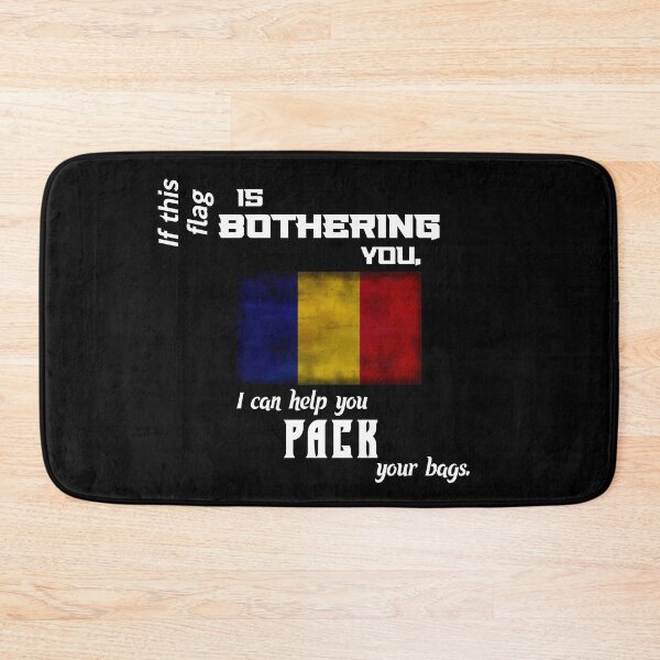 Item preview, Romanian flag - pack your bags designed and sold by 2Girls1Shirt.