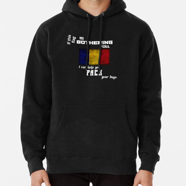Romanian flag - pack your bags Pullover Hoodie