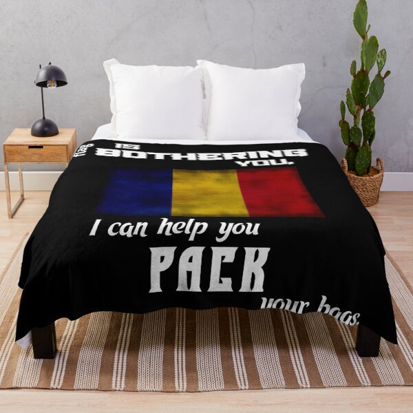 Item preview, Romanian flag - pack your bags designed and sold by 2Girls1Shirt.