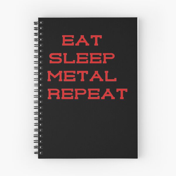Item preview, Eat sleep metal repeat designed and sold by authenticwords.