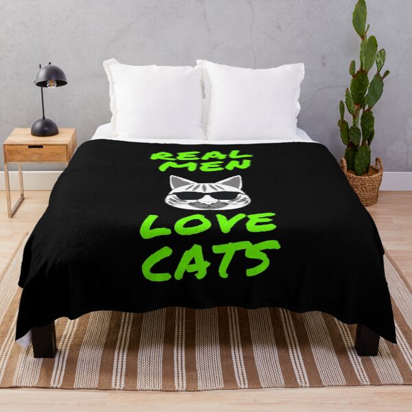 Item preview, Real men love cats designed and sold by CoolHippoQuotes.
