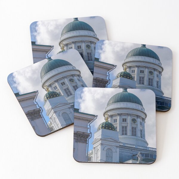 Item preview, Main dome of white Helsinki Cathedral designed and sold by lena-maximova.