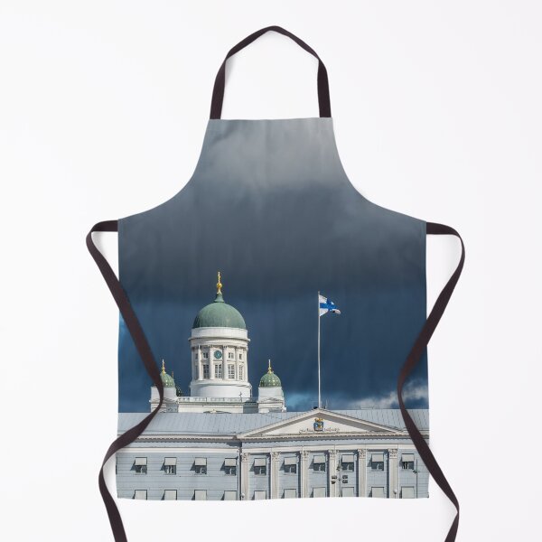 Item preview, Main green dome of white Helsinki Cathedral designed and sold by lena-maximova.