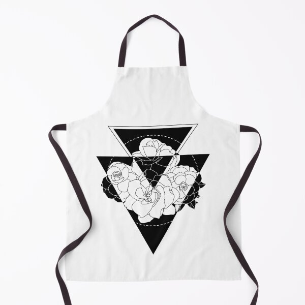 Item preview, Line Roses in Triangles | Black and White Flowers designed and sold by Edgy--Girl.