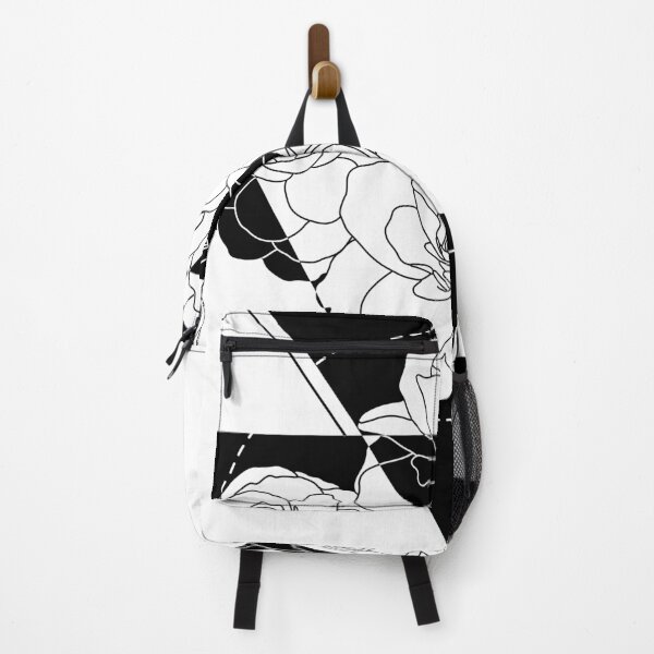 Item preview, Line Roses in Triangles | Black and White Flowers designed and sold by Edgy--Girl.