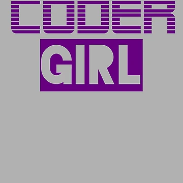 Artwork thumbnail, Coder Girl Programming And Coding by ByTekk