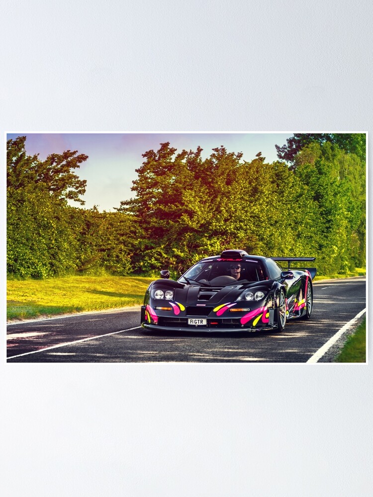 Mclaren F1 Gtr Long Tail Poster By Ricoliu Redbubble