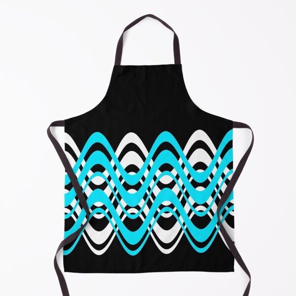 Item preview, WAVES PATTERN. MID-CENTURY MODERN. BLUE/WHITE designed and sold by 5hertz.