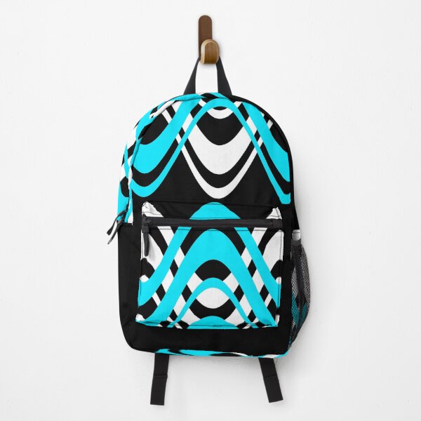 Item preview, WAVES PATTERN. MID-CENTURY MODERN. BLUE/WHITE designed and sold by 5hertz.