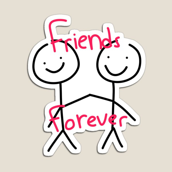 Item preview, friends forver stickfigures. designed and sold by miss melodyy.