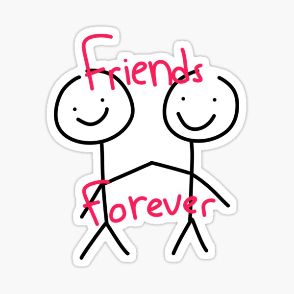 Item preview, friends forver stickfigures. designed and sold by miss melodyy.