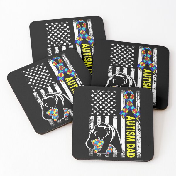 Item preview, Dad Autism Awareness American Flag designed and sold by ParmerGabriel.
