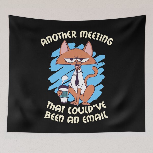 Item preview, Office Cat Survives Another Meeting designed and sold by Frosty1489.