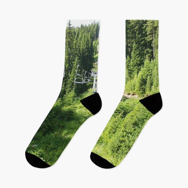 Item preview, Coniferous Forest Photography Mountain Lift POV designed and sold by LuckyKermit.