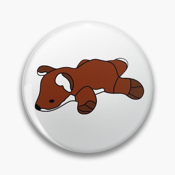 Item preview, Cute Plush Fox Doodle Style Minimalistic (Brown) designed and sold by FrosteAto.