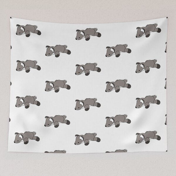 Item preview, Cute Plush Fox Doodle Style Minimalistic (Gray) designed and sold by FrosteAto.