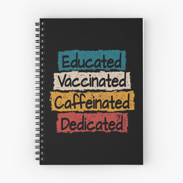 Item preview, Educated Vaccinated Caffeinated Dedicated Retro Distressed designed and sold by Go-Fun.