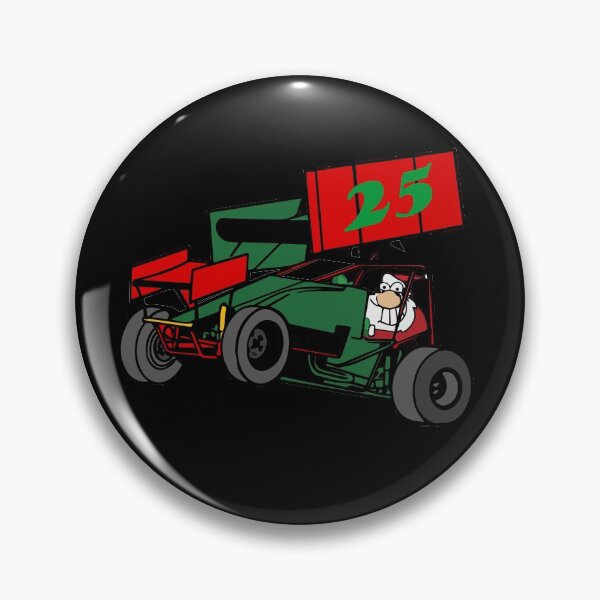 Item preview, Sprint Car Lovers Santa Driving Dirt Track Racing Sprint Car designed and sold by Ginger217.