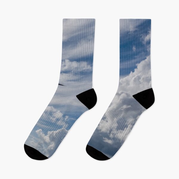 Item preview, White seagull flying in bright blue sky designed and sold by lena-maximova.