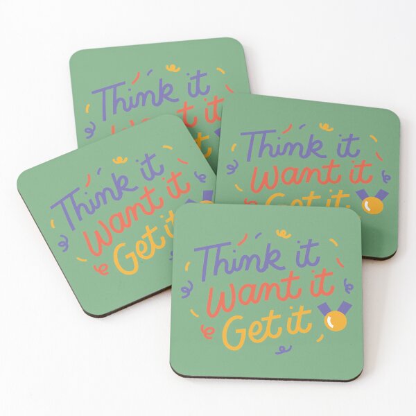 Item preview, Think It Want It Get It - Motivational Quote designed and sold by BeaconMarketing.