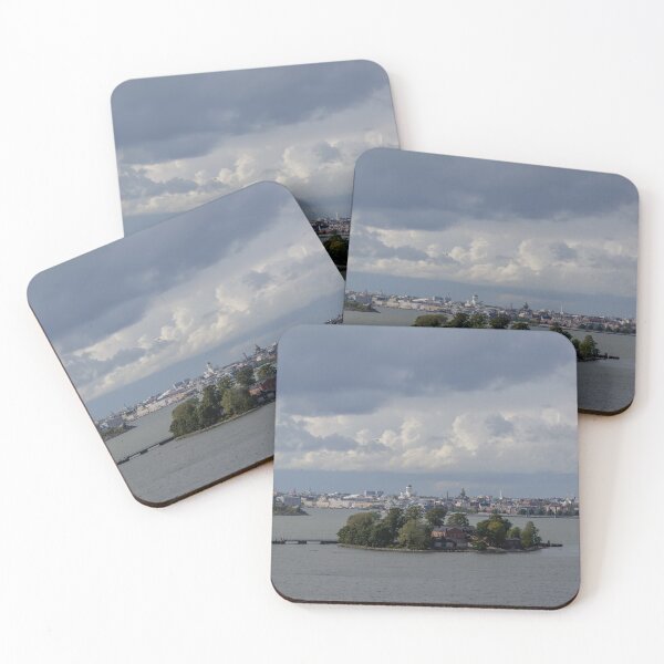 Item preview, Lonna island with Helsinki cityscape in back designed and sold by lena-maximova.