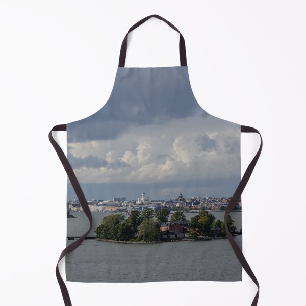 Item preview, Lonna island with Helsinki cityscape in back designed and sold by lena-maximova.